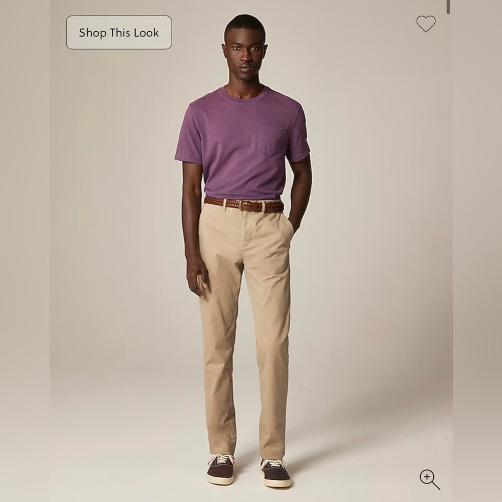 J. Crew Men's Khaki 770™ Straight-fit stretch Chino Pants Size 31 x 30